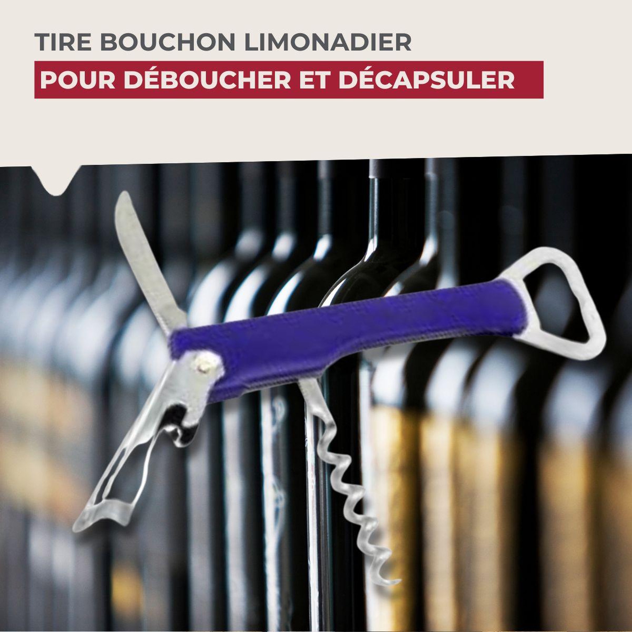Voir la diapositive 2 : Fackelmann Tire-bouchon limonadier coloré fackelmann bar concept
