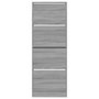 Voir la diapositive 5 : VIDAXL Armoire à chaussures sonoma gris 60x21x163,5 cm bois ingénierie