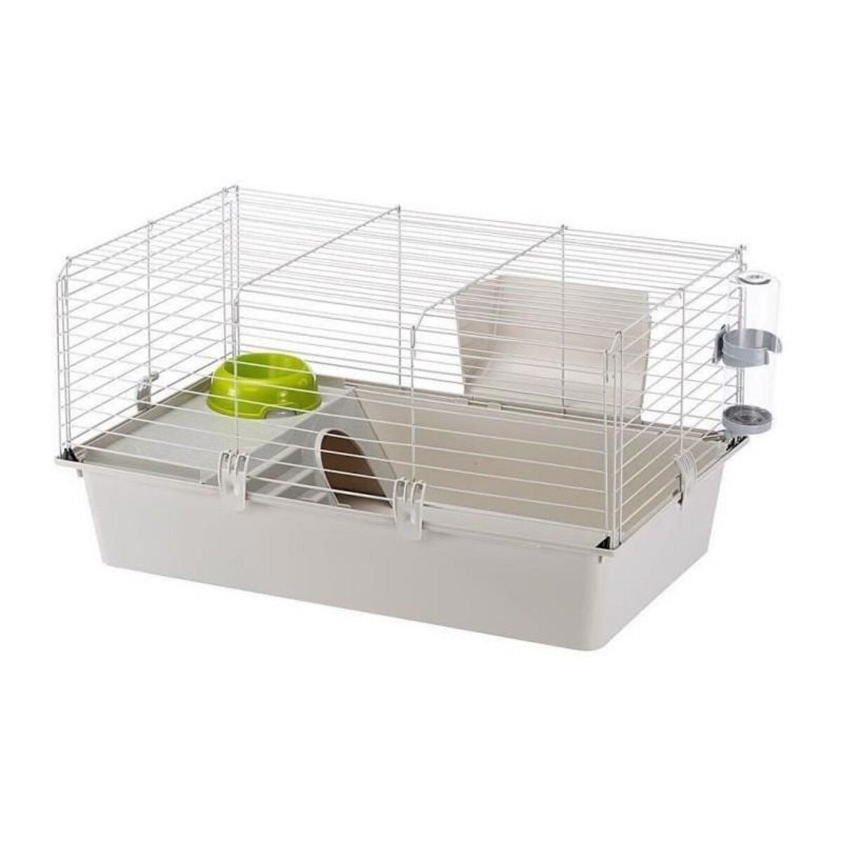 Ferplast Cage - FERPLASTE - CAVIE 80X1 - 77 x 48 x 42 cm - Gris clair