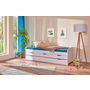 Voir la diapositive 5 : Lit gigogne 2 couchages 90x190 cm + 3 tiroirs ULLI