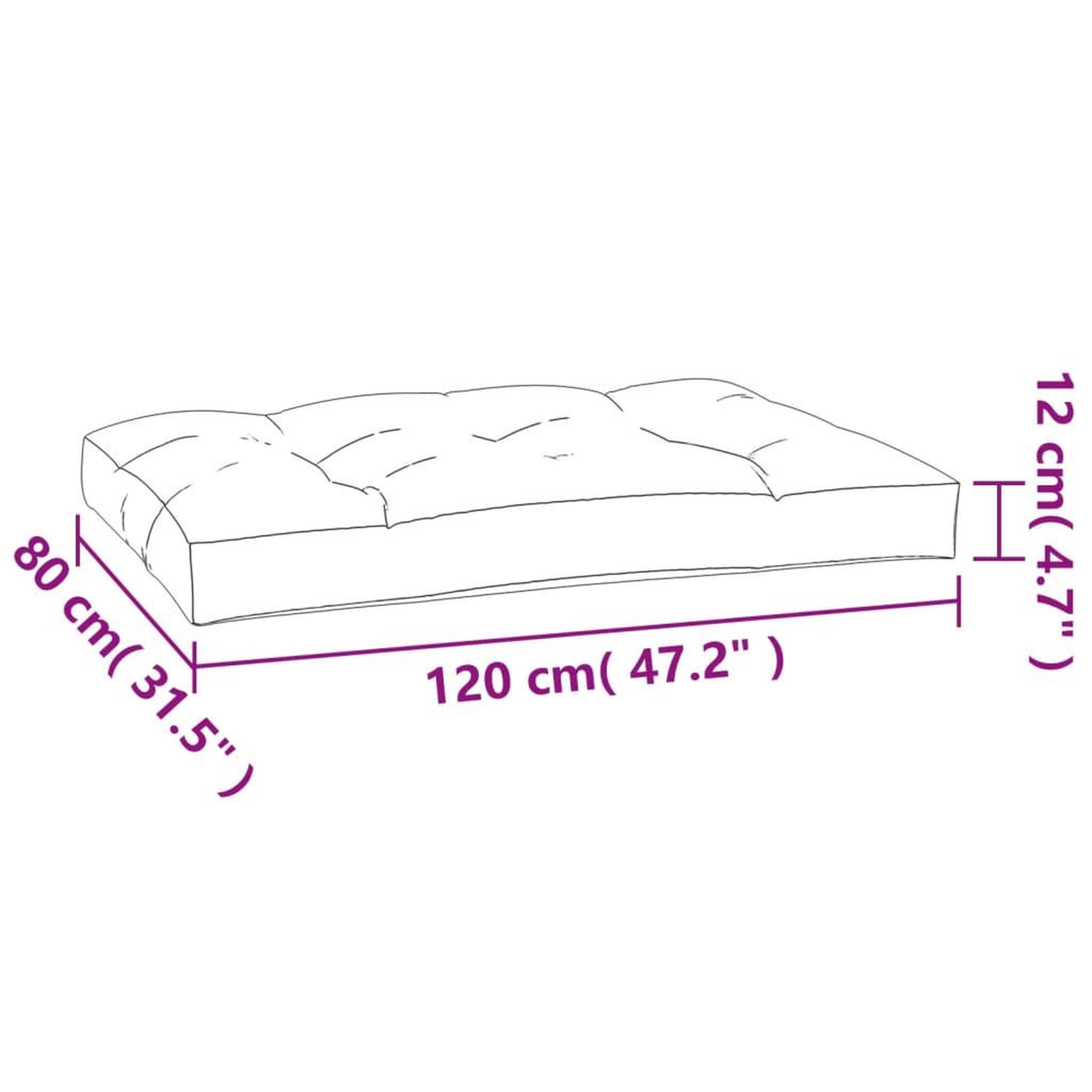 Voir la diapositive 6 : VIDAXL Coussins de palette lot de 2 noir tissu