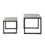 SOBUY SoBuy - Lot De 2 Tables D'appoint - Industriel - FBT42. Coloris disponibles : Marron, Gris