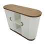 Voir la diapositive 4 : Paris Prix Bahut 2 Portes en Bois  Tolosa  121cm Blanc & Naturel
