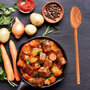 Voir la diapositive 5 : Fackelmann Ensemble de couverts à salade, cuillères et spatule Fackelmann Édition Bois d'olivier