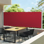 Voir la diapositive 1 : VIDAXL Auvent lateral retractable de patio 600x160 cm rouge