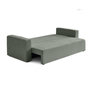 Voir la diapositive 3 : BEST MOBILIER Topaze - canapé 3 places - convertible avec coffre - en tissu velours relief