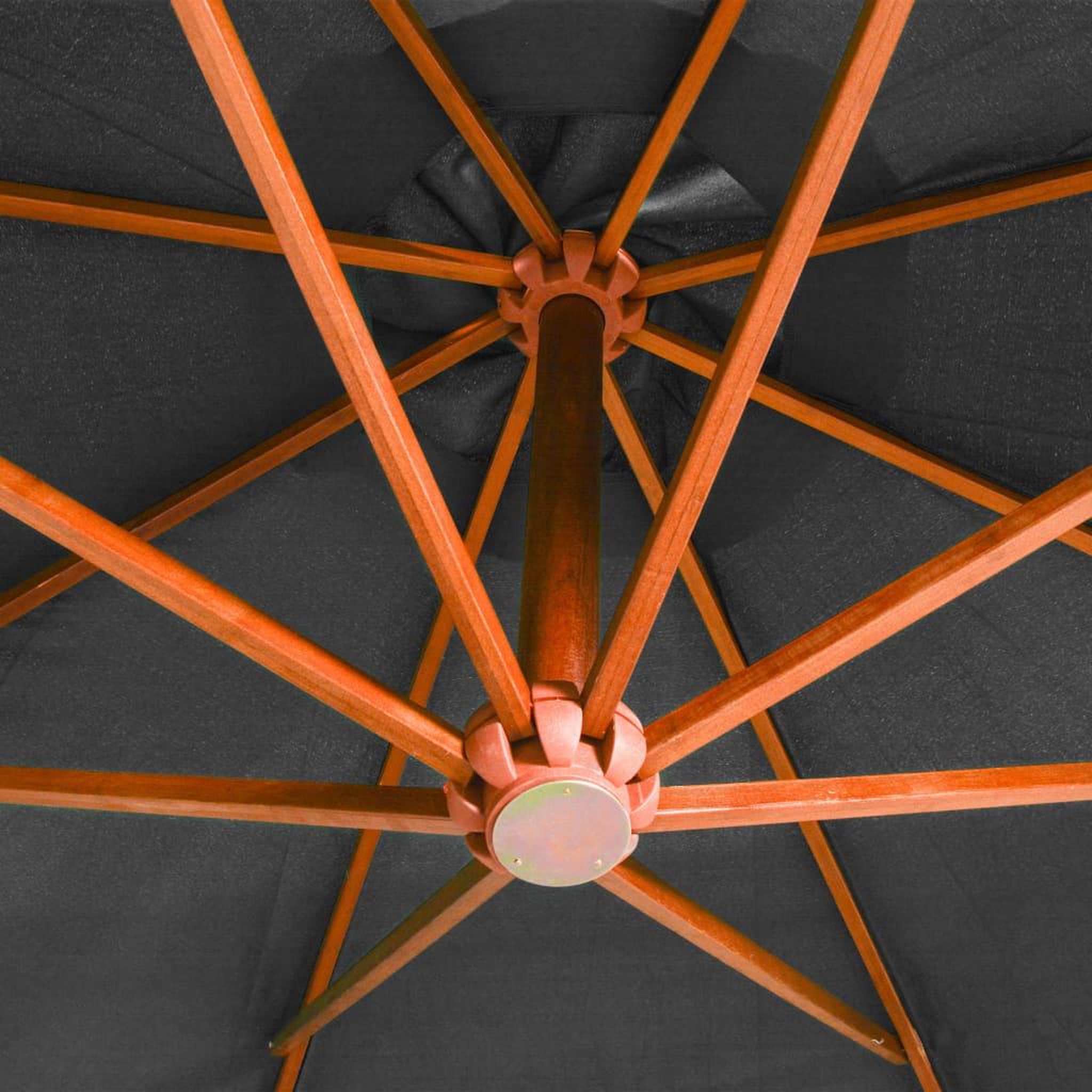 Voir la diapositive 5 : VIDAXL Parasol de jardin suspendu avec mat anthracite bois de sapin