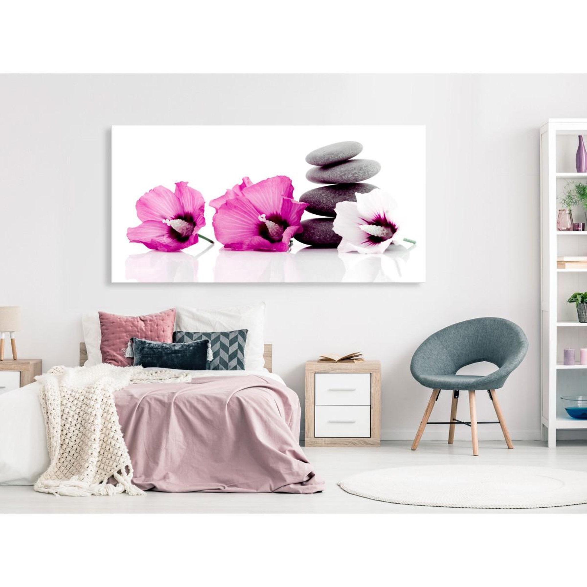 Voir la diapositive 2 : Paris Prix Tableau imprimé  calm mallow pink