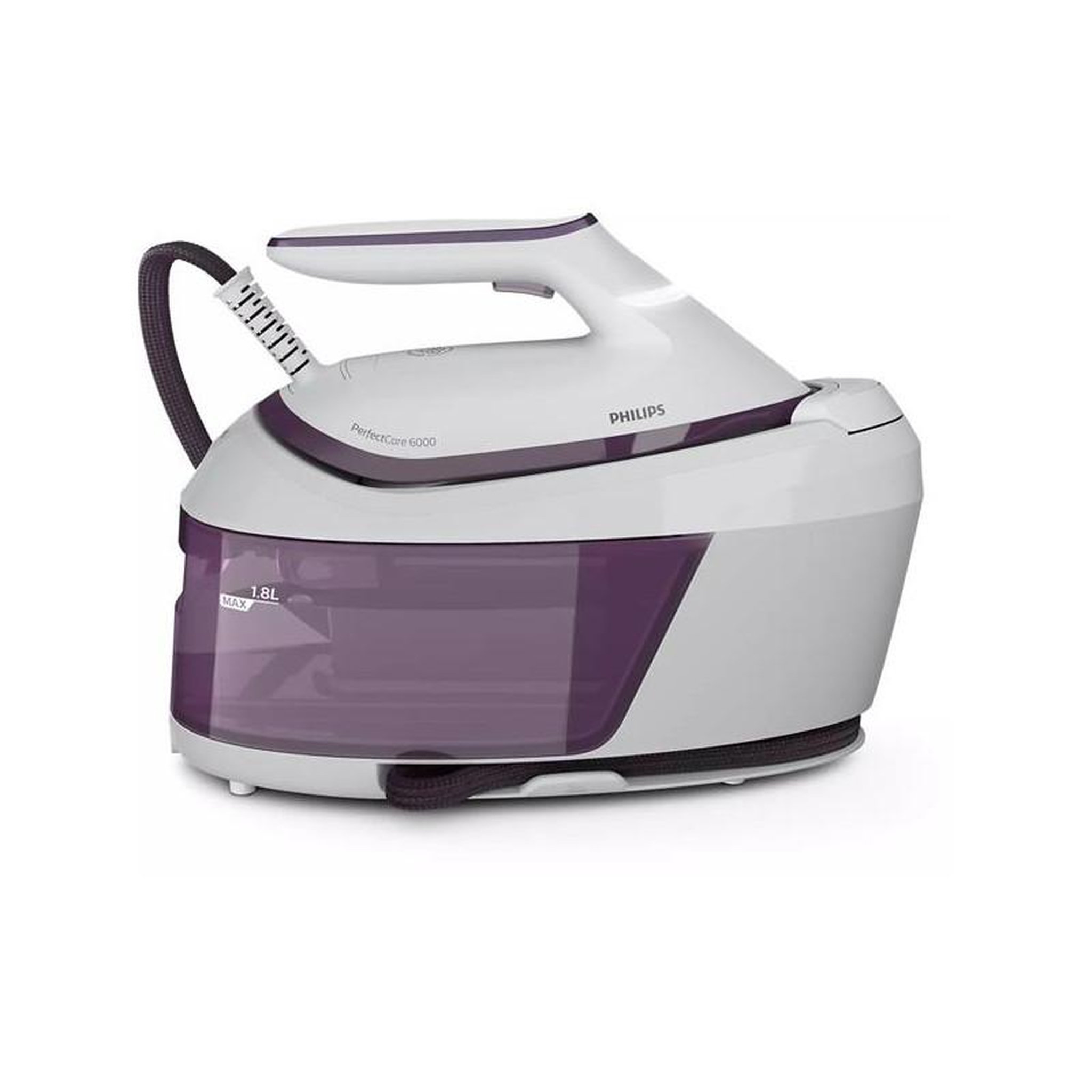 Voir la diapositive 2 : Philips Centrale vapeur 6,5bars 130g/min autonomie illimitée - PSG6020-30