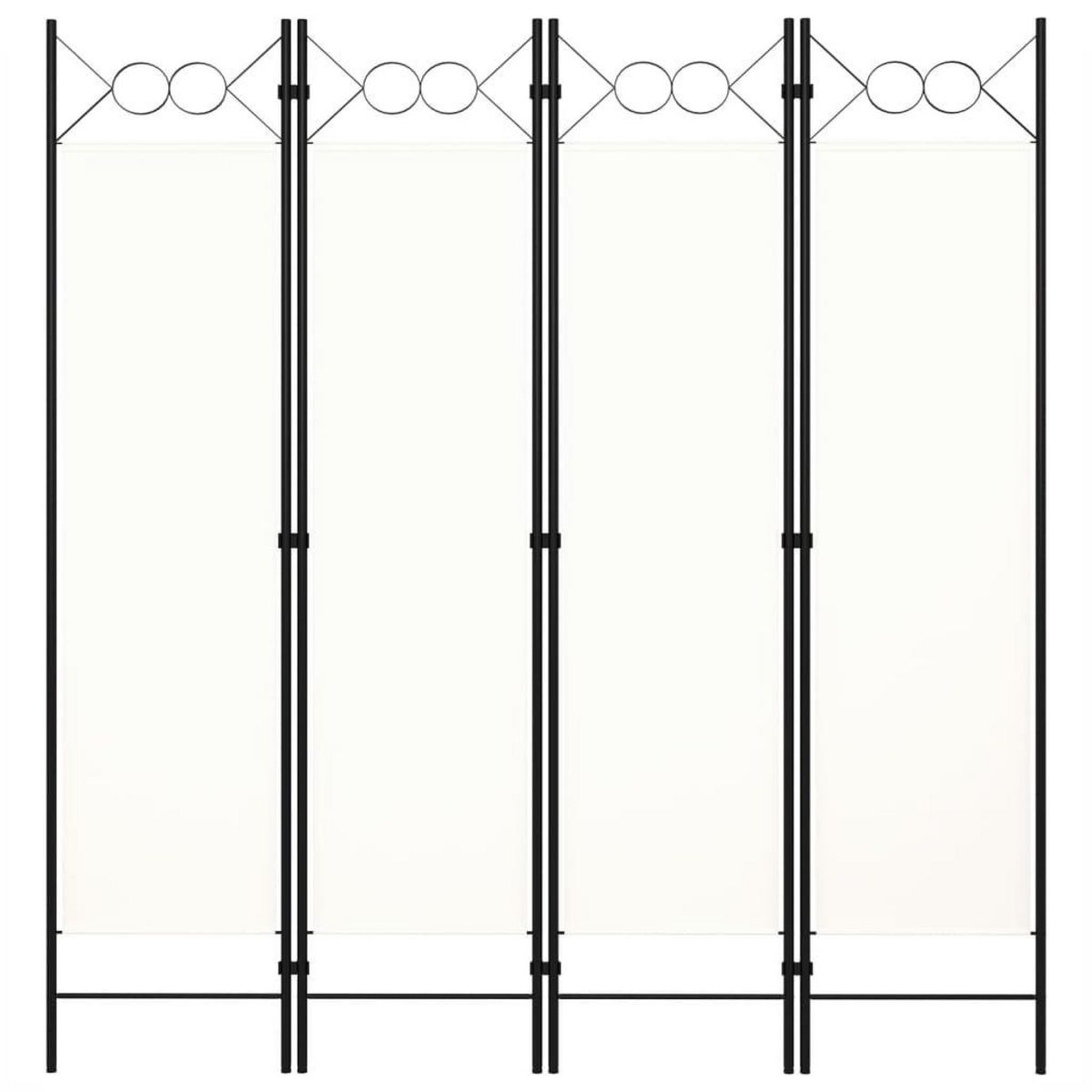 VIDAXL Cloison de separation 4 panneaux blanc 160x180 cm