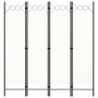 Voir la diapositive 3 : VIDAXL Cloison de separation 4 panneaux blanc 160x180 cm
