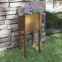 Voir la diapositive 1 : VIDAXL Jardiniere d'exterieur Marron miel 31x31x70 cm Bois de pin
