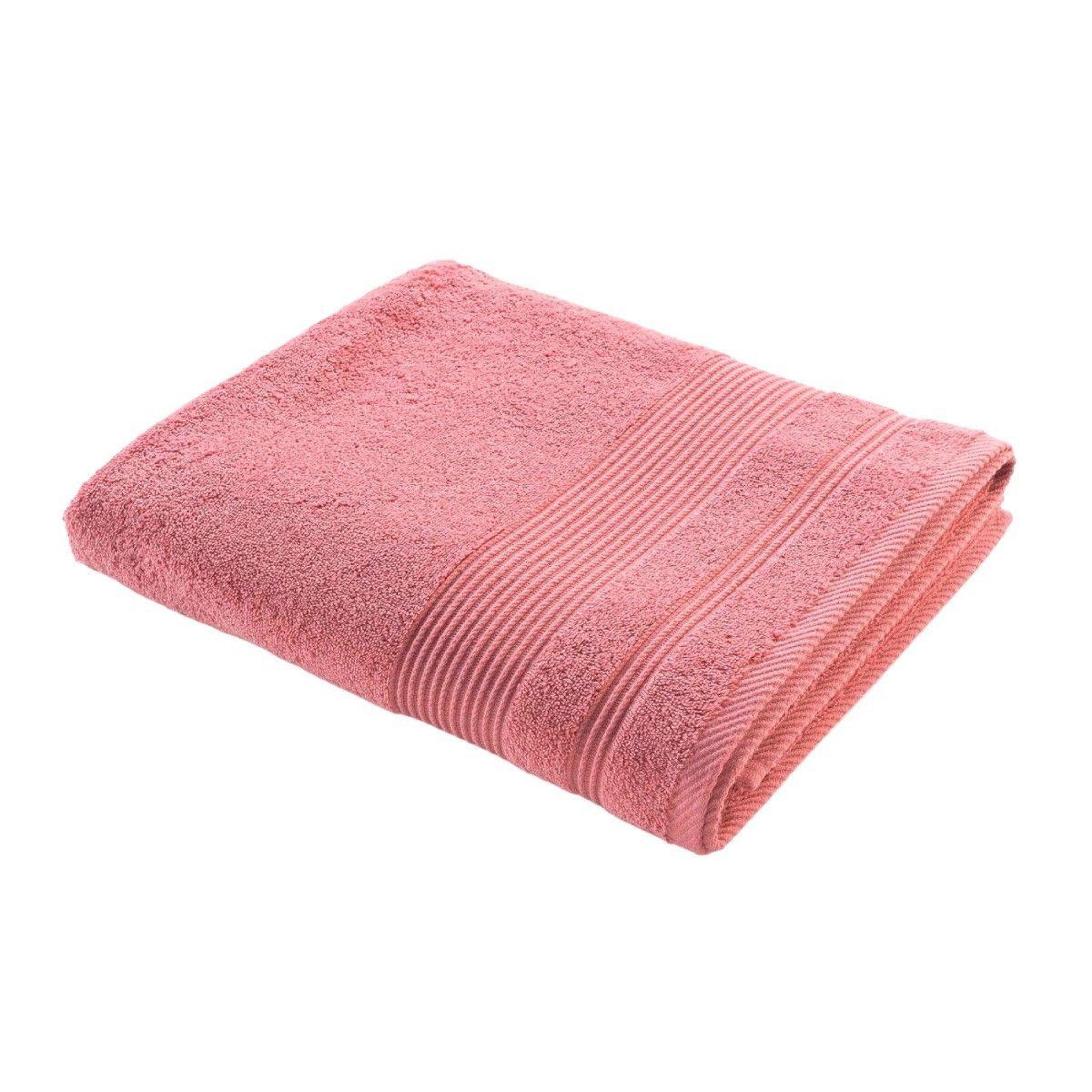 Douceur d'Intérieur Drap de bain  tendresse  90x150cm bois de rose