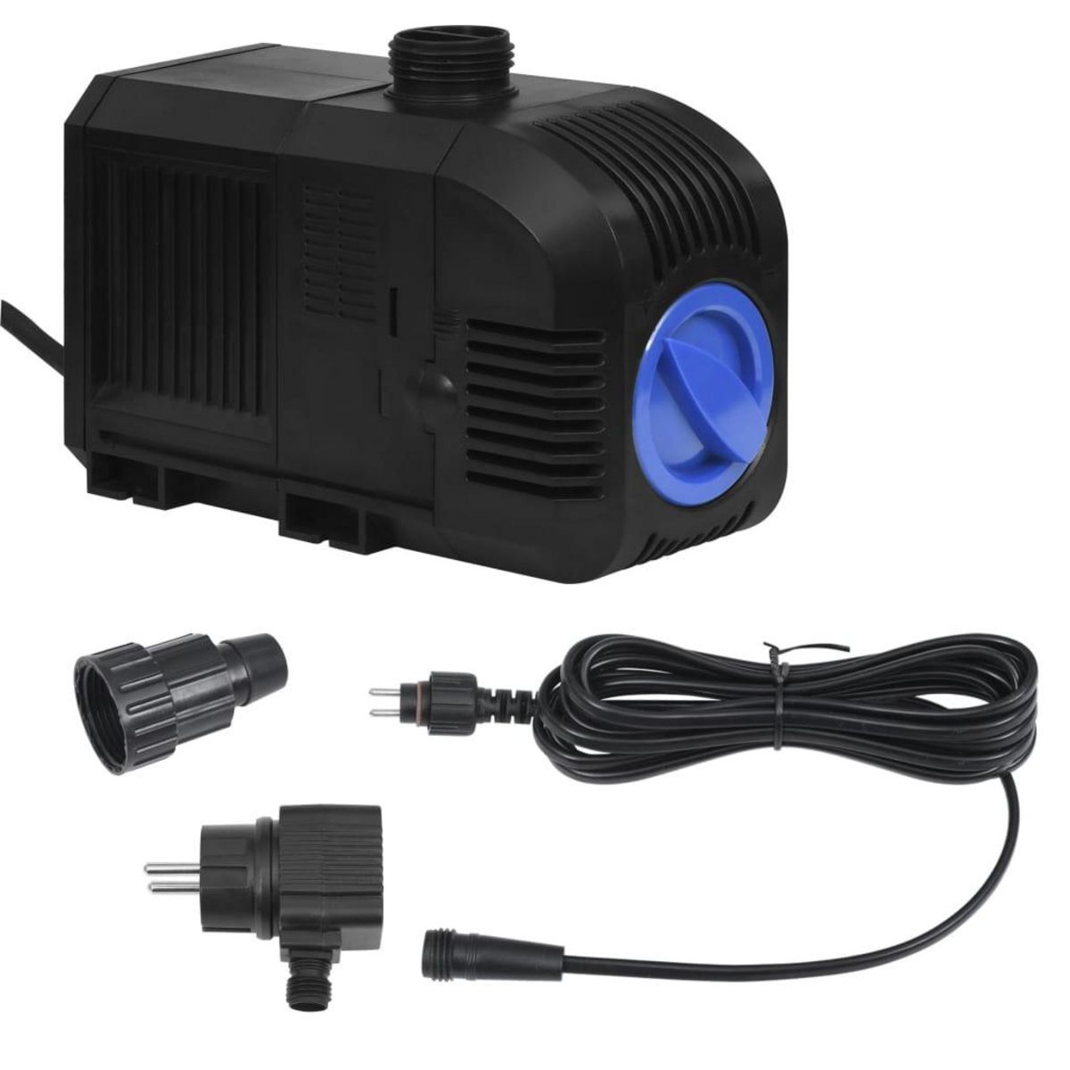 VIDAXL Fontaine de jardin avec pompe Acier inoxydable 130 cm Courbe