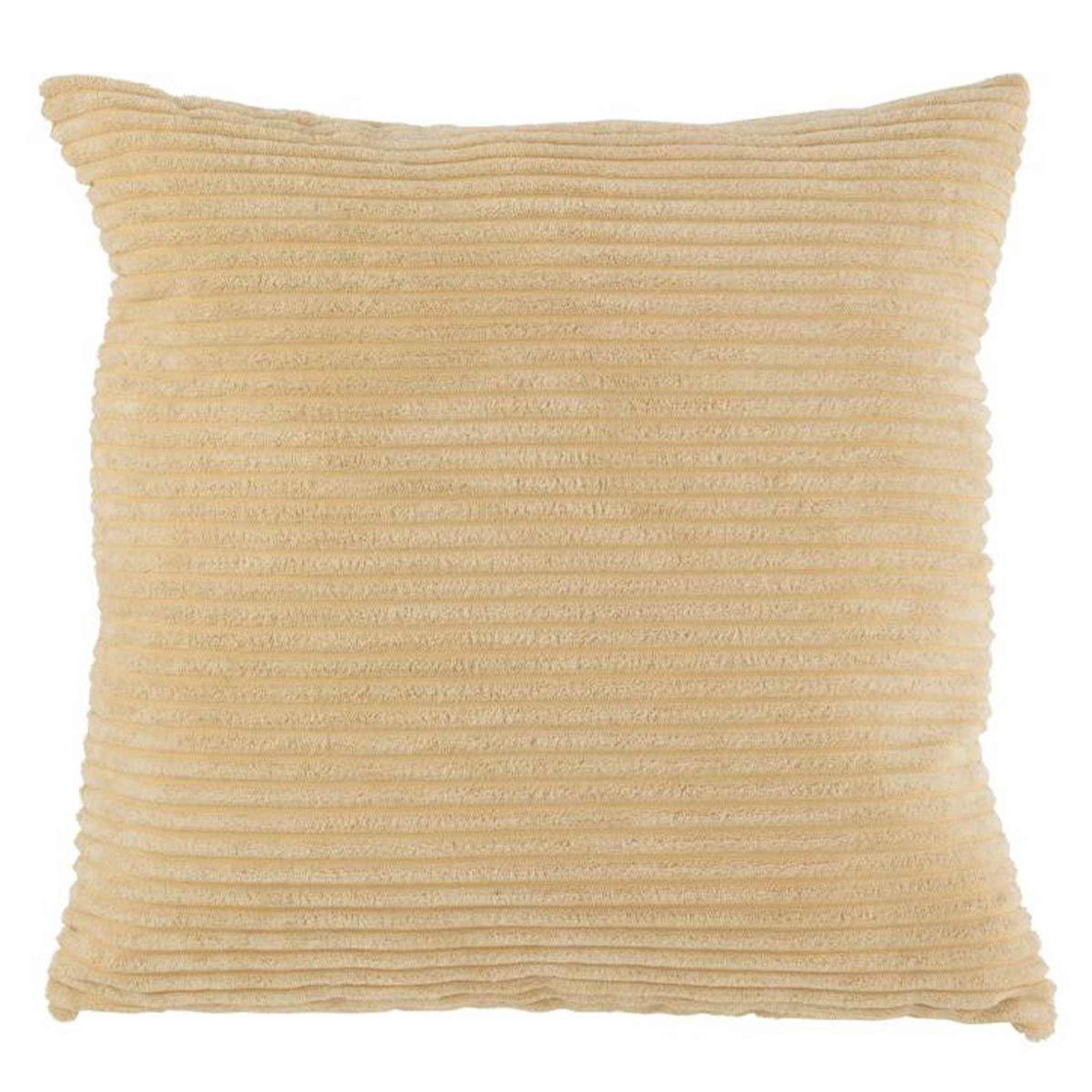 Voir la diapositive 1 : J-LINE Coussin déco ligne  gimly  45x45cm beige