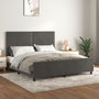 Voir la diapositive 1 : VIDAXL Cadre de lit sans matelas gris fonce 160x200 cm velours
