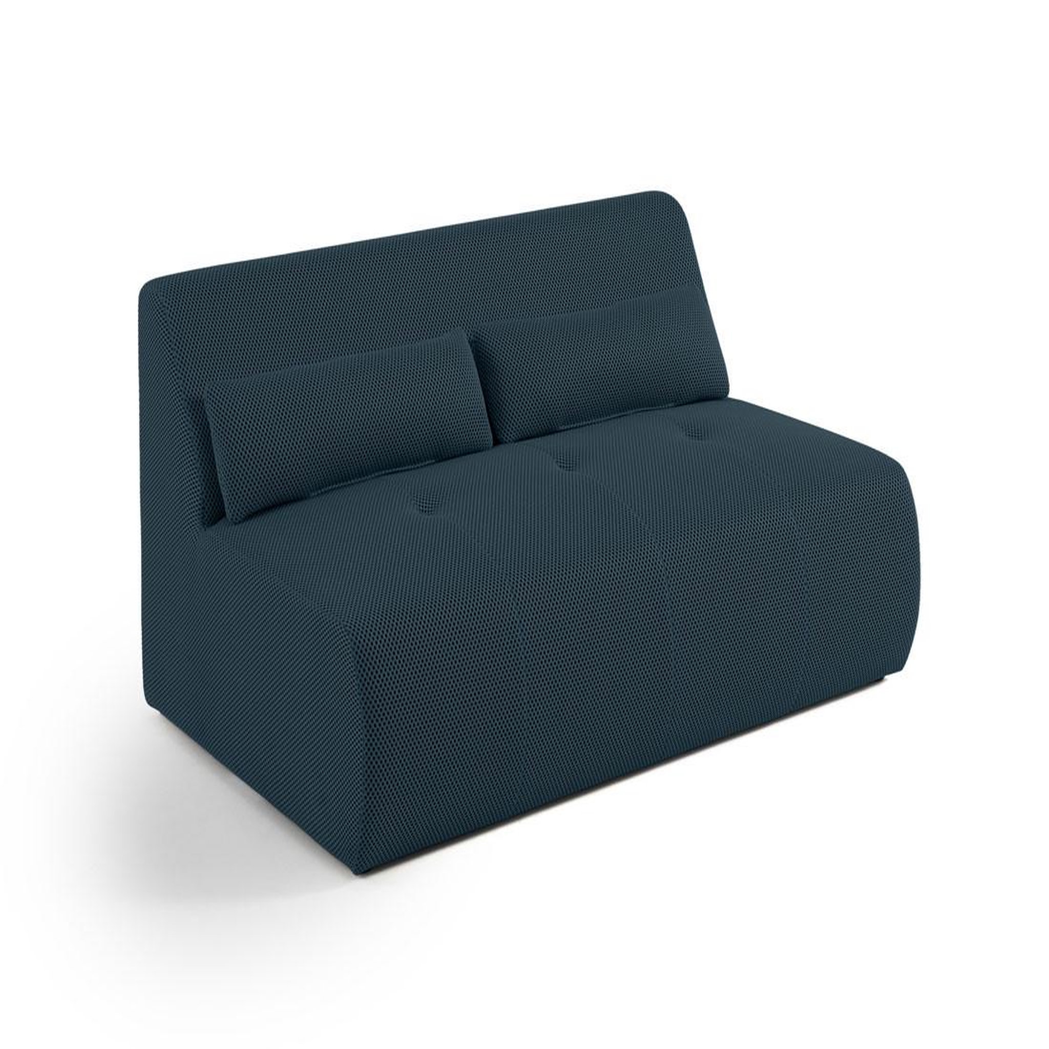 Voir la diapositive 2 : LISA DESIGN Onyx - canapé droit 2 places - en tissu mailles 3d