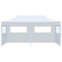 Voir la diapositive 2 : VIDAXL Tente de reception pliable avec parois 3 x 6 m Acier Blanc