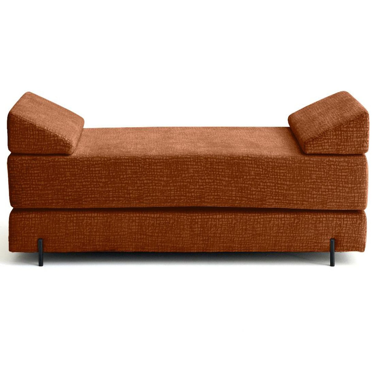 BEST MOBILIER Brescia - banquette 3 places convertible en tissu velours relief
