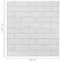 Voir la diapositive 6 : VIDAXL Papier peint 3D autoadhesif Briques 40 pcs Blanc
