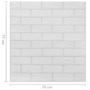 Voir la diapositive 6 : VIDAXL Papier peint 3D autoadhesif Briques 40 pcs Blanc