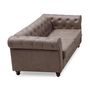 Voir la diapositive 3 : Paris Prix Canapé 2 Places  Chesterfield  158cm Marron Vintage
