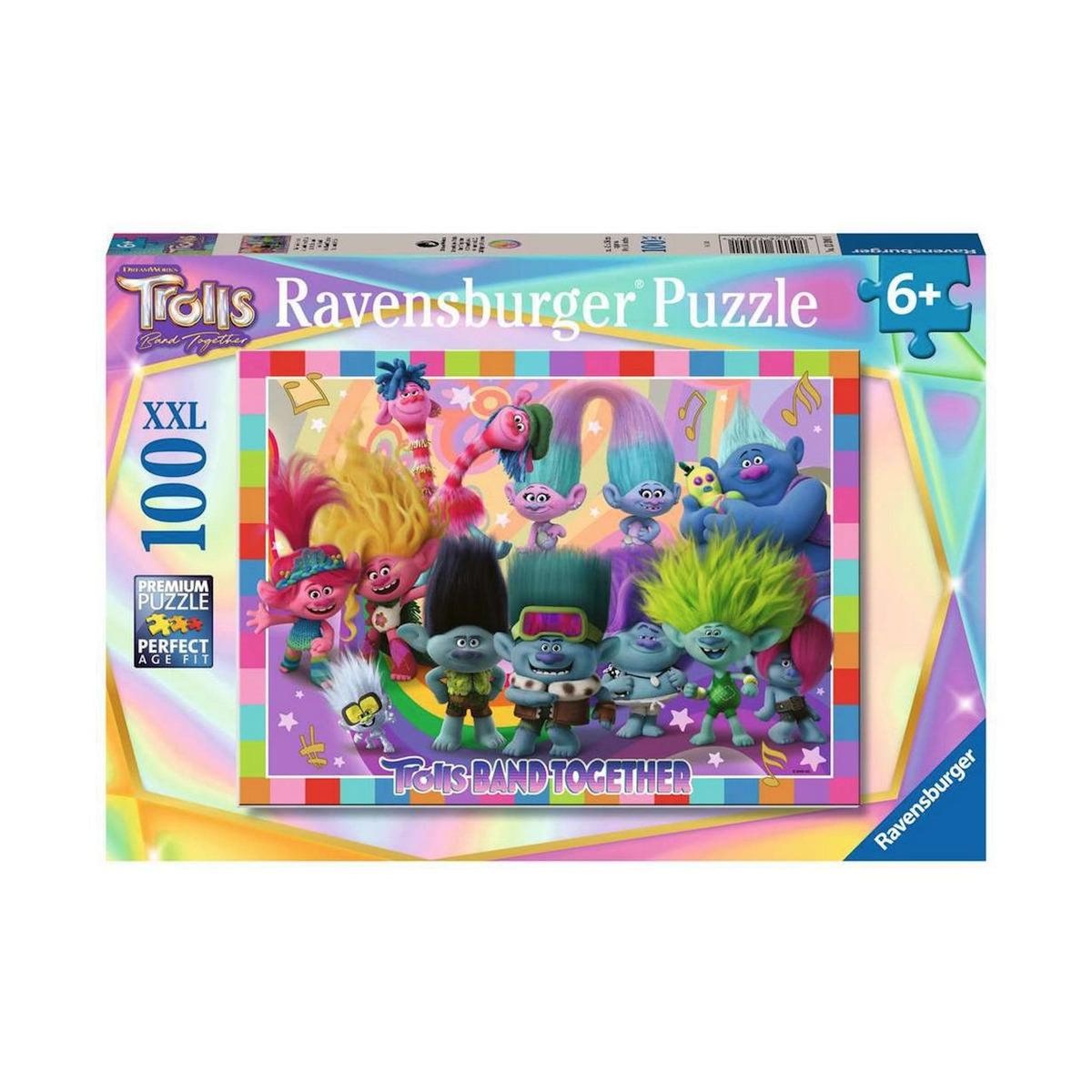 RAVENSBURGER Puzzle La bande des Trolls 100 p XXL