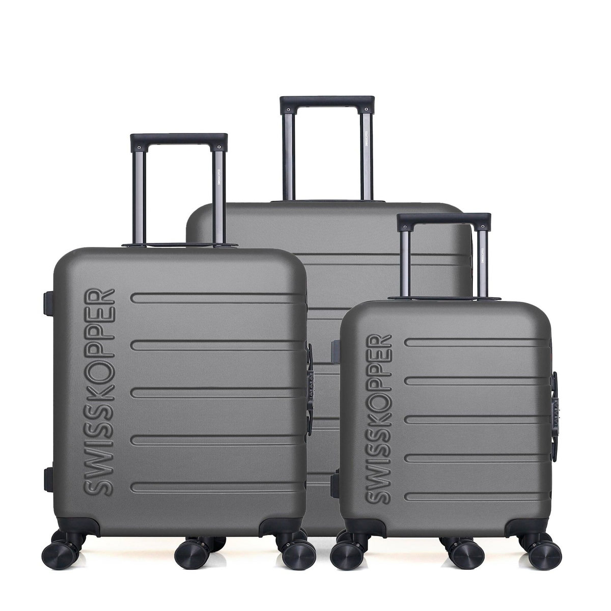 SWISS KOPPER SWISS KOPPER  -  Lot de 3  -  Valise grand format, valise weekend et valise cabine AIGLE