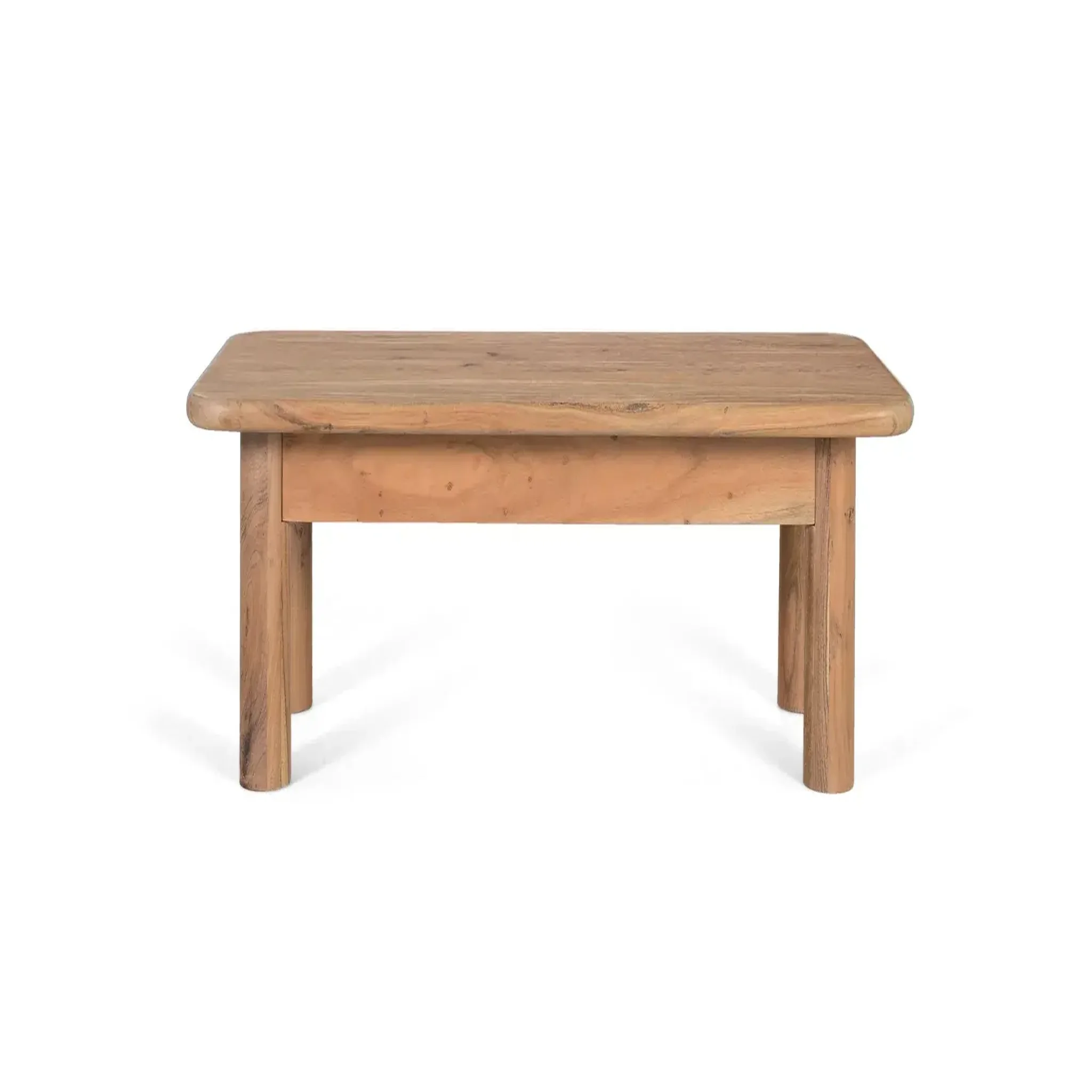 GINER Y COLOMER SL Table basse en bois d'acacia 140 cm style rustique moderne