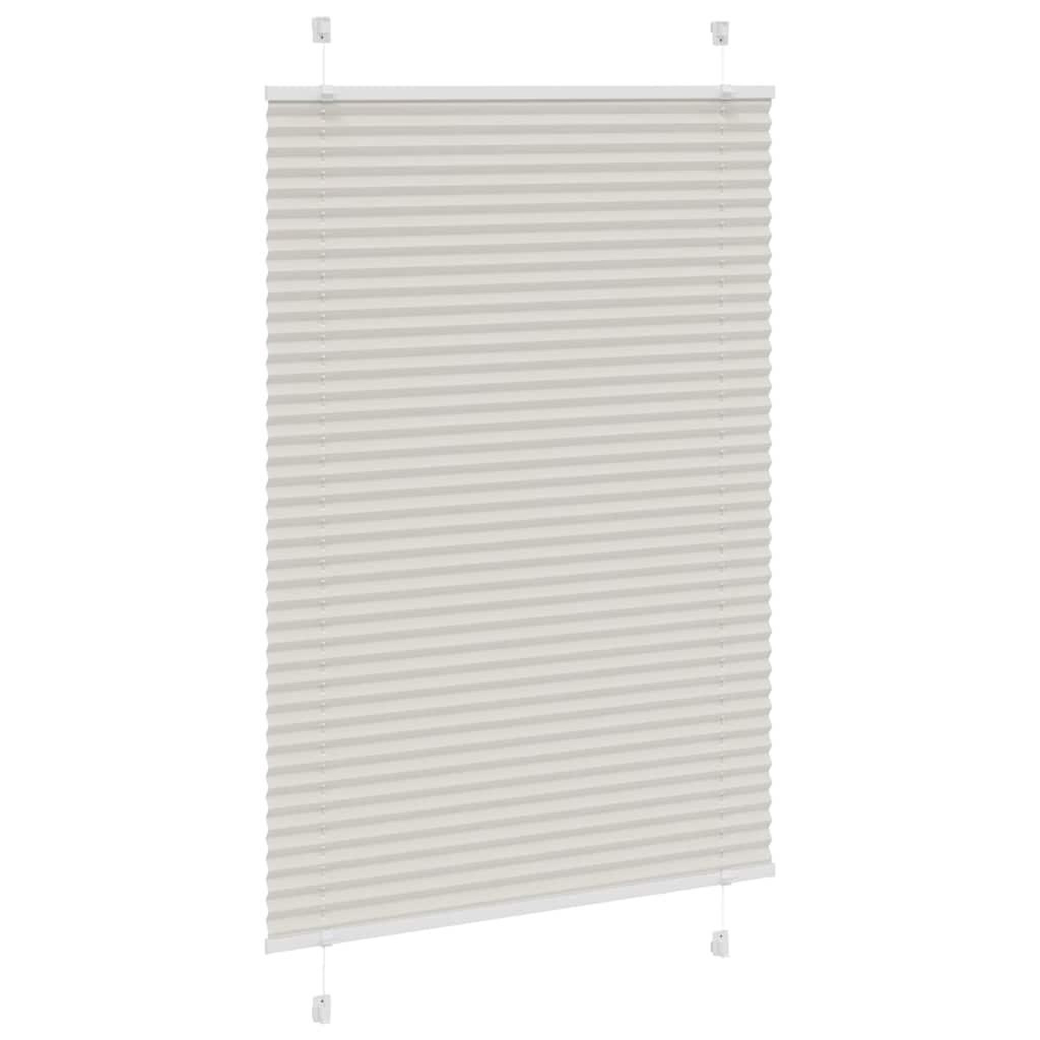 Voir la diapositive 3 : VIDAXL Store plisse gris clair 85x150 cm largeur du tissu 84,4 cm