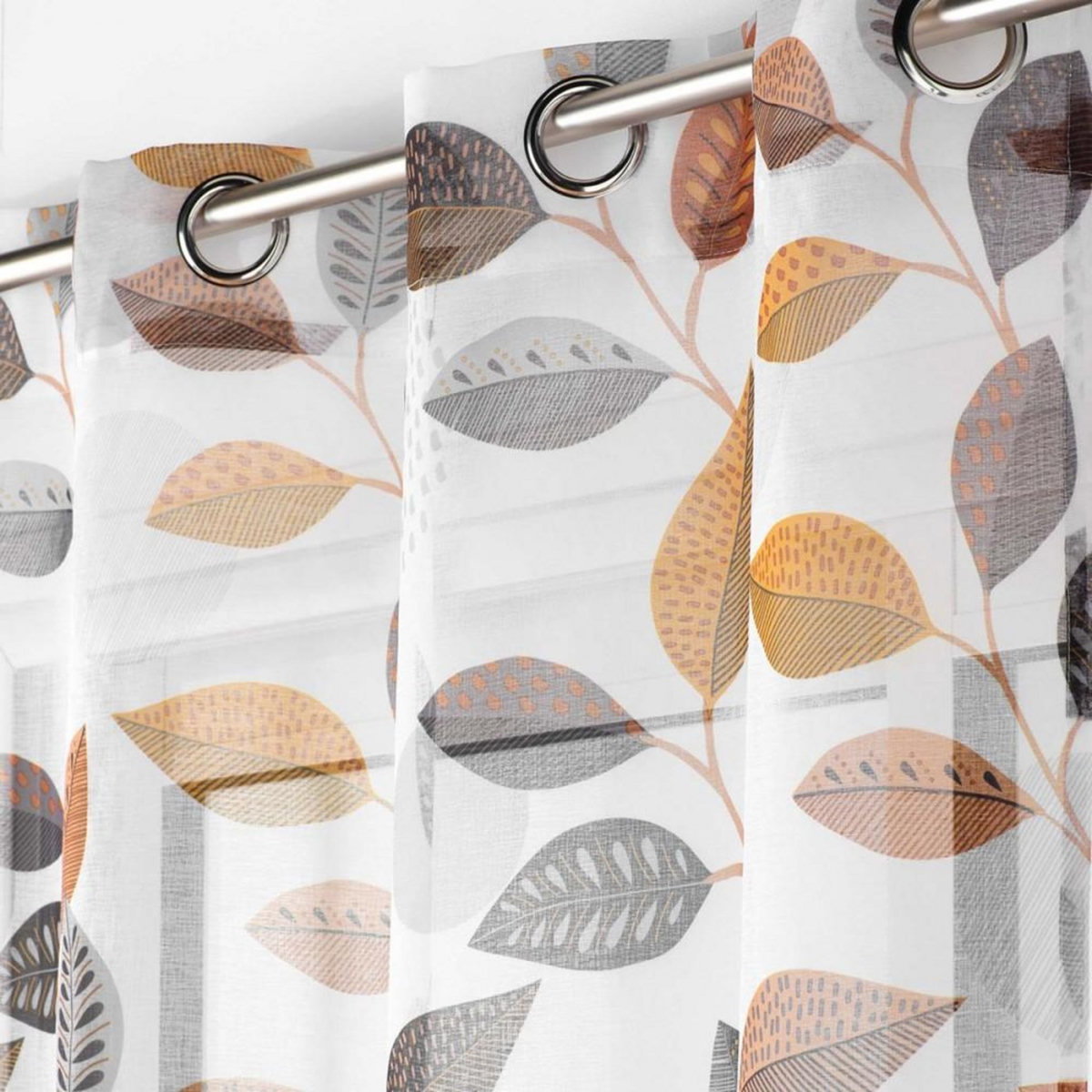 Douceur d'Intérieur Voilage à œillets 140x240 sable Vahine