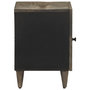 Voir la diapositive 5 : VIDAXL Tables chevet 2 pcs gris clair 40x33x46 cm bois manguier solide