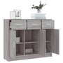 Voir la diapositive 4 : VIDAXL Buffet sonoma gris 91x28x75 cm bois d'ingenierie