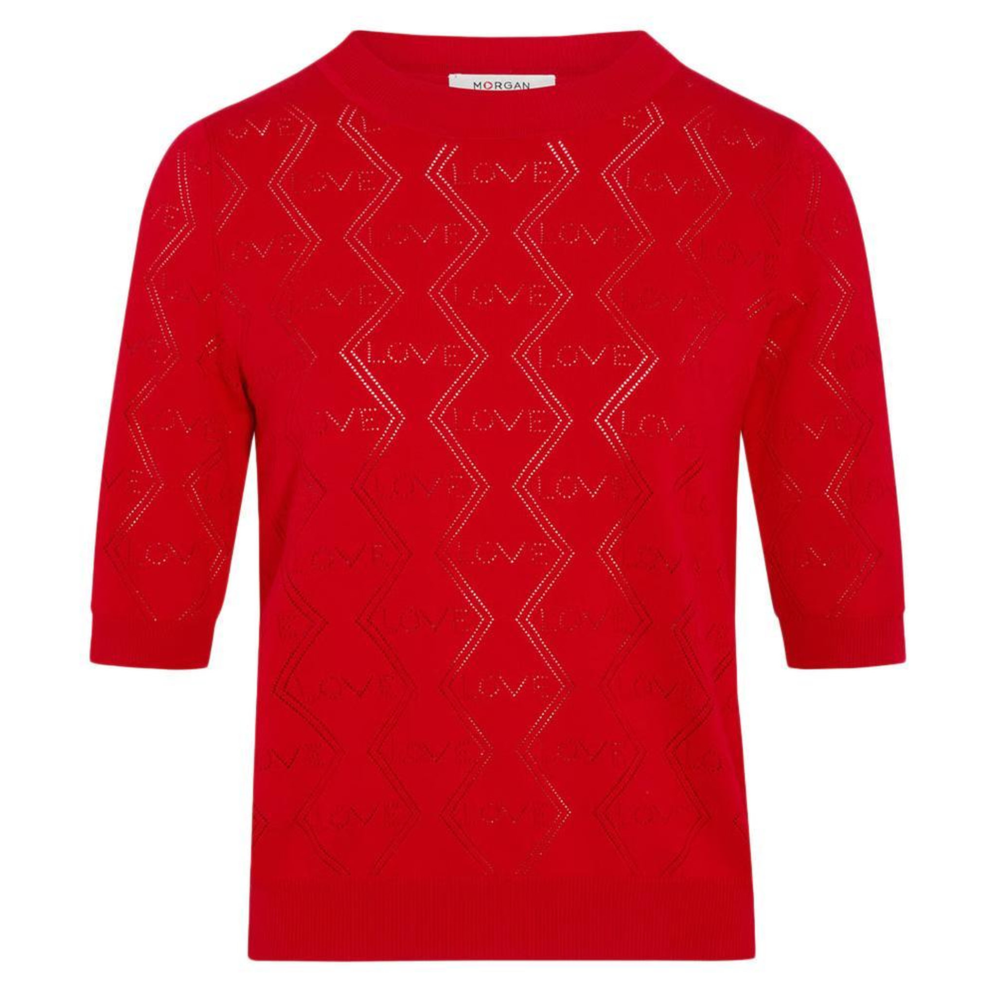 Voir la diapositive 2 : MORGAN Pull rouge femme morgan mika