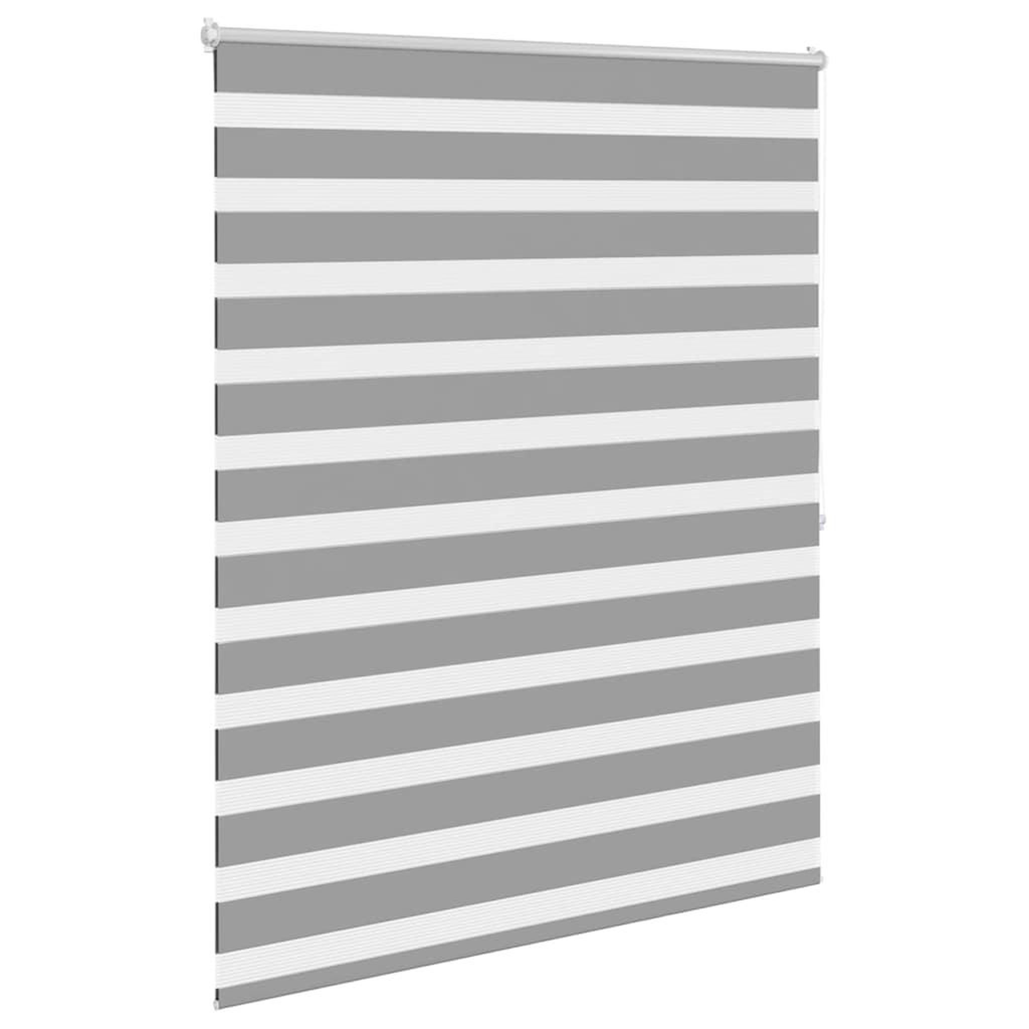 Voir la diapositive 3 : VIDAXL Store venitien zebre 120,9 x 175 cm, largeur du tissu 116,7 cm, gris