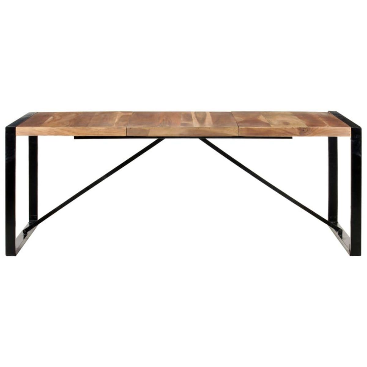 VIDAXL Table a manger 200x100x75 cm bois massif