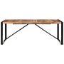 Voir la diapositive 2 : VIDAXL Table a manger 200x100x75 cm bois massif