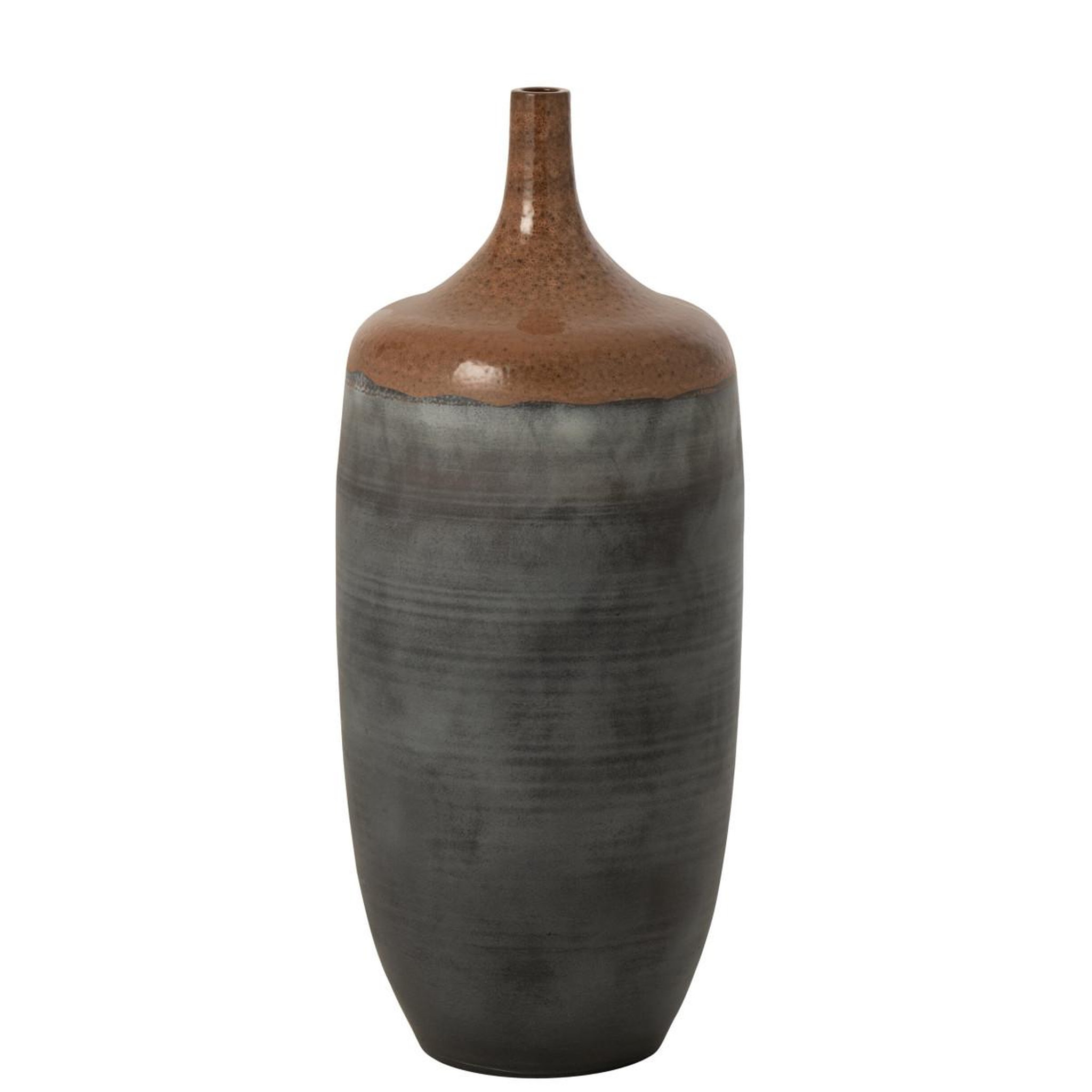 J-LINE Vase en Céramique  Havan  80cm Bleu Gris