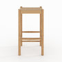 Voir la diapositive 3 : Rendez vous déco Tabouret pour îlot central 65 cm en tressage et bois-Kepler