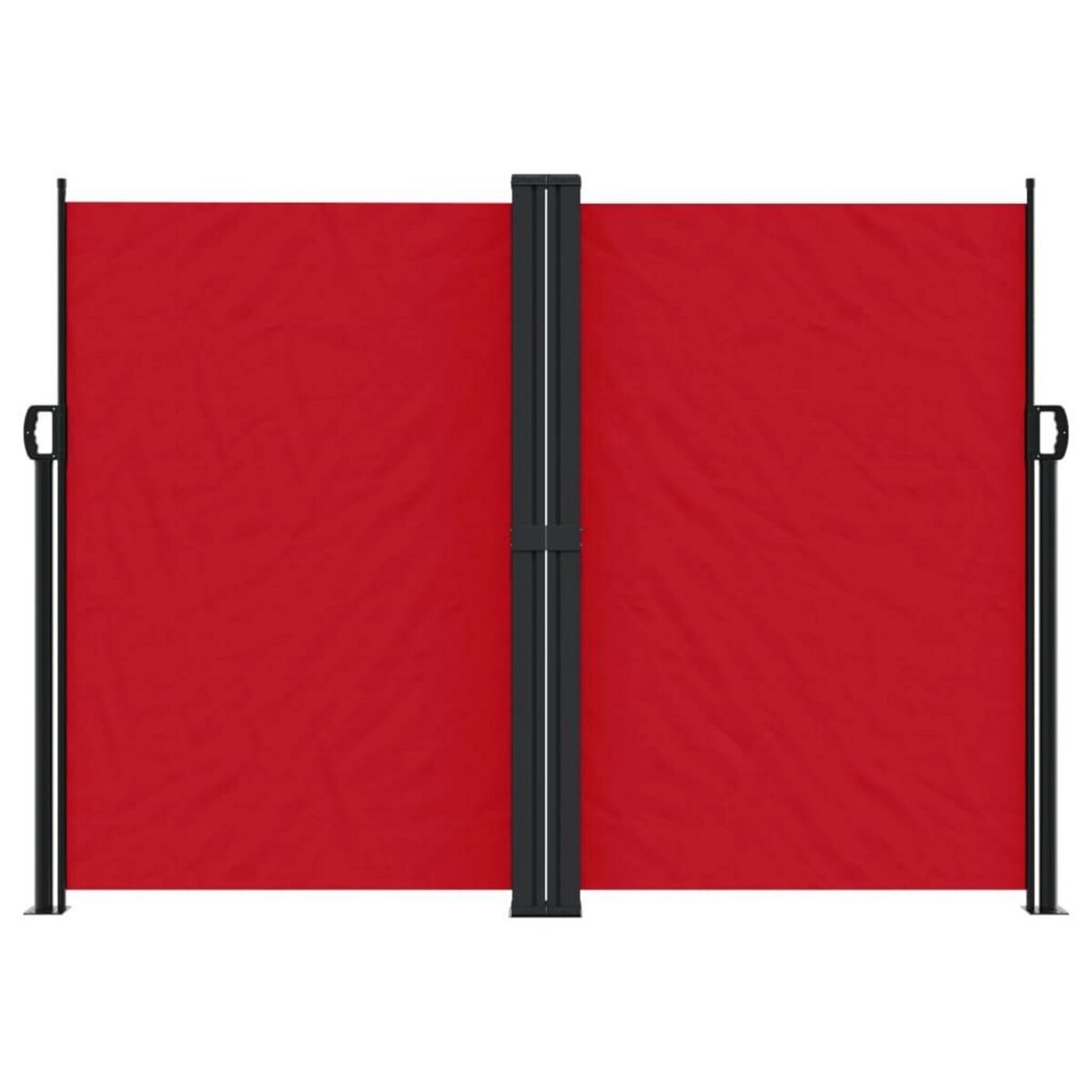 VIDAXL Auvent lateral retractable rouge 180x600 cm