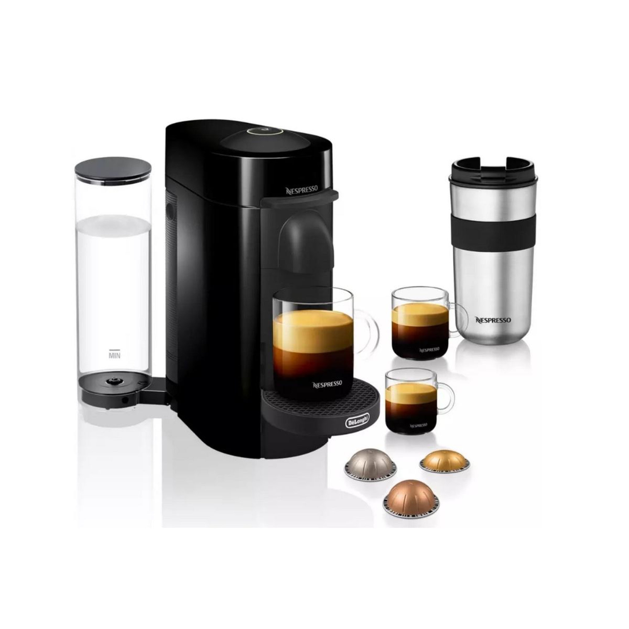 Voir la diapositive 2 : DELONGHI Cafetière nespresso 1.2l noir - env150.b