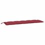 Voir la diapositive 2 : VIDAXL Coussin de banc de jardin rouge bordeaux 180x50x7 cm
