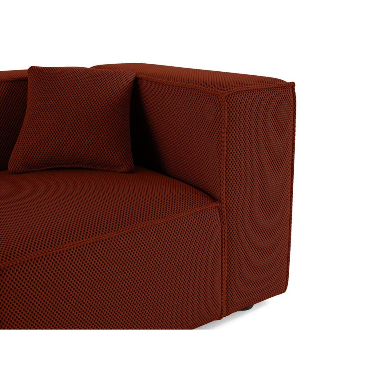 LISA DESIGN Arty - module d'assise droit - en tissu mailles 3d