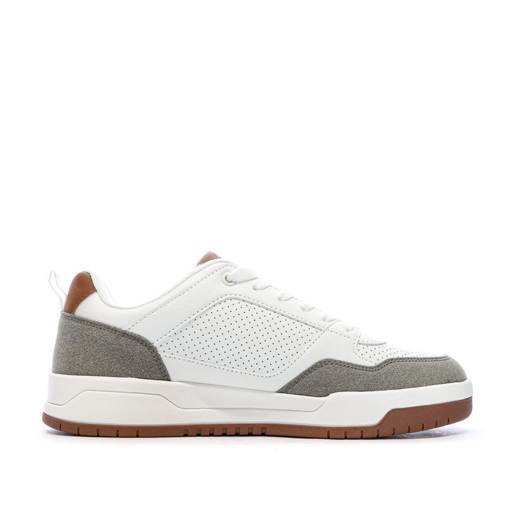 Voir la diapositive 2 : KAPPA Baskets Blanches/Taupes Homme Kappa Logo Manis