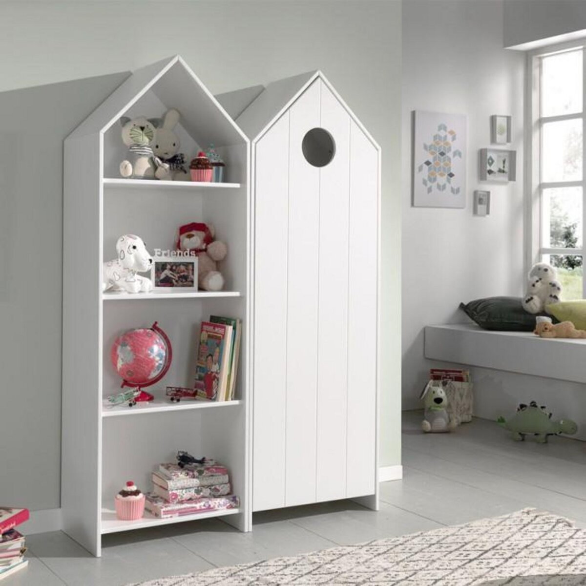 Paris Prix Armoire Enfant 4 Niveaux  Casami  171cm Blanc