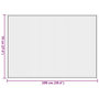 Voir la diapositive 6 : VIDAXL Tapis rectangulaire naturel clair 70x100 cm bambou