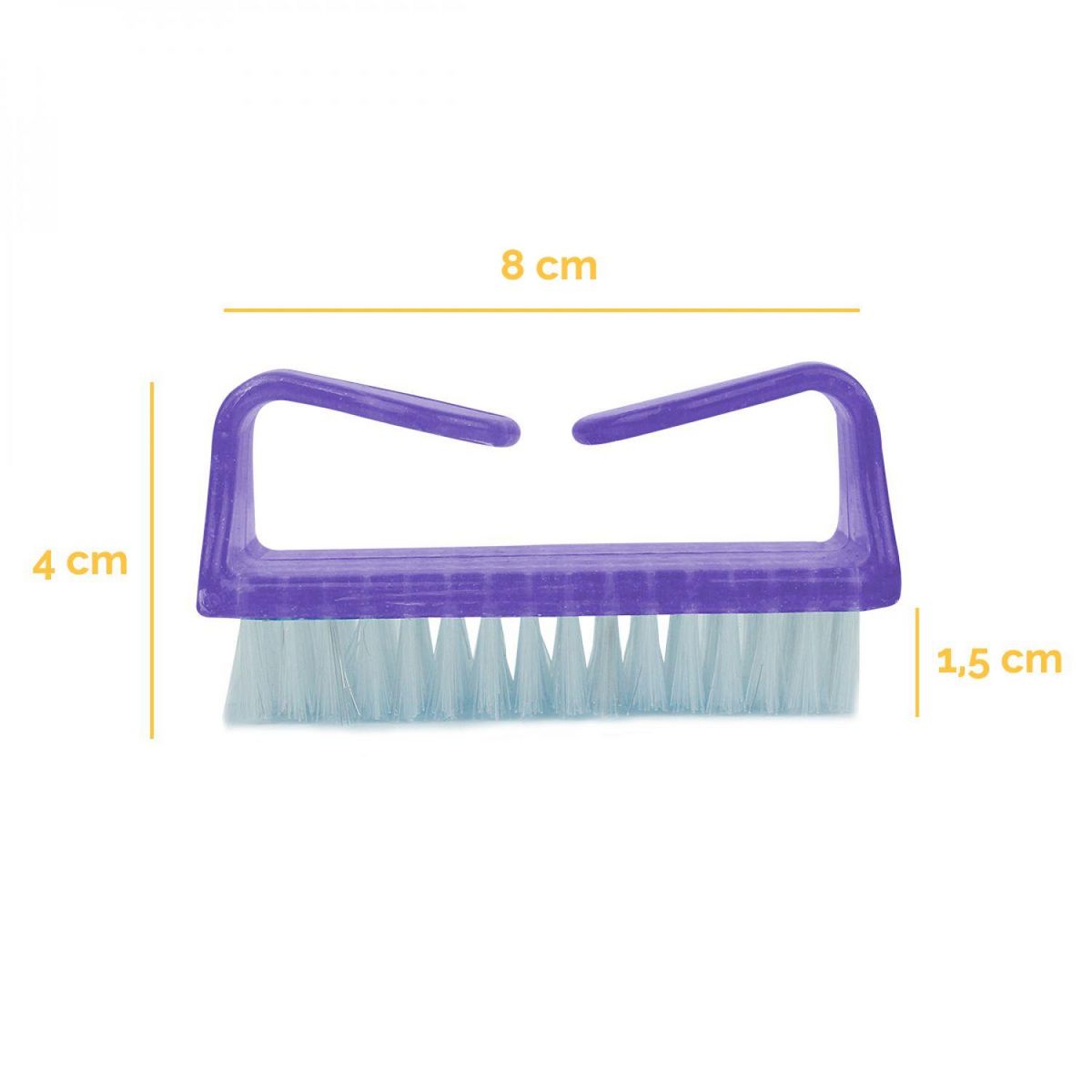 VIVEZEN Lot de 5 brosses à ongles, nettoyantes - Violet