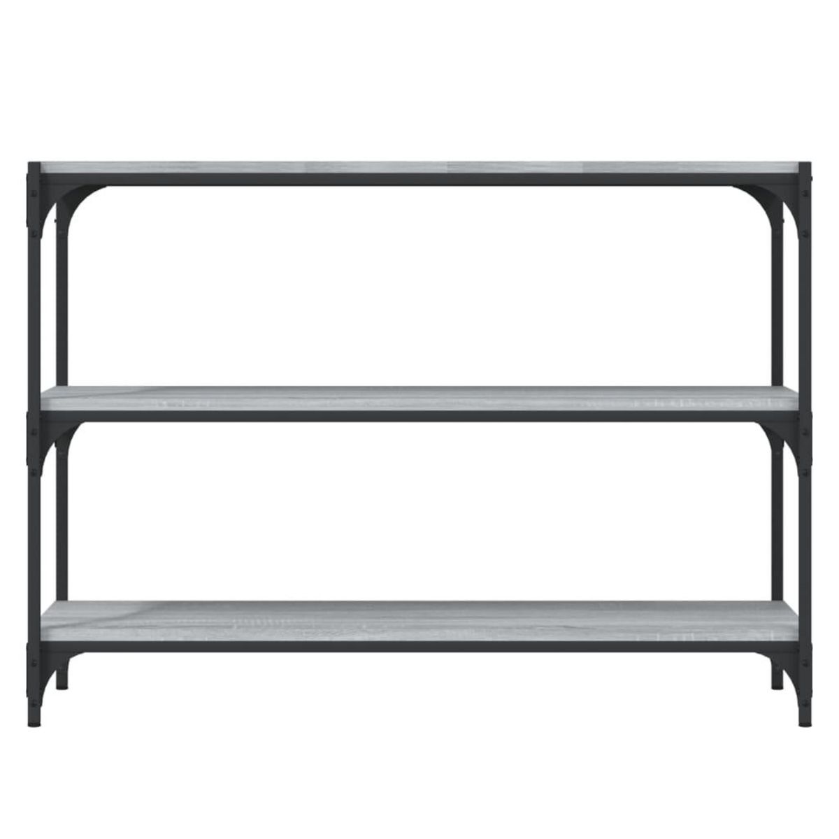 VIDAXL Bibliotheque Sonoma gris 100x33x70,5 cm Bois d'ingenierie acier