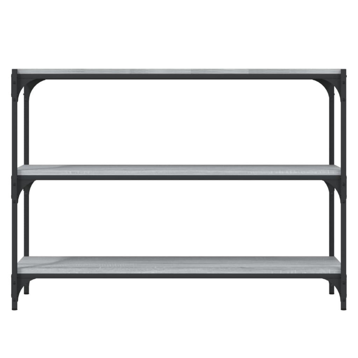 VIDAXL Bibliotheque Sonoma gris 100x33x70,5 cm Bois d'ingenierie acier