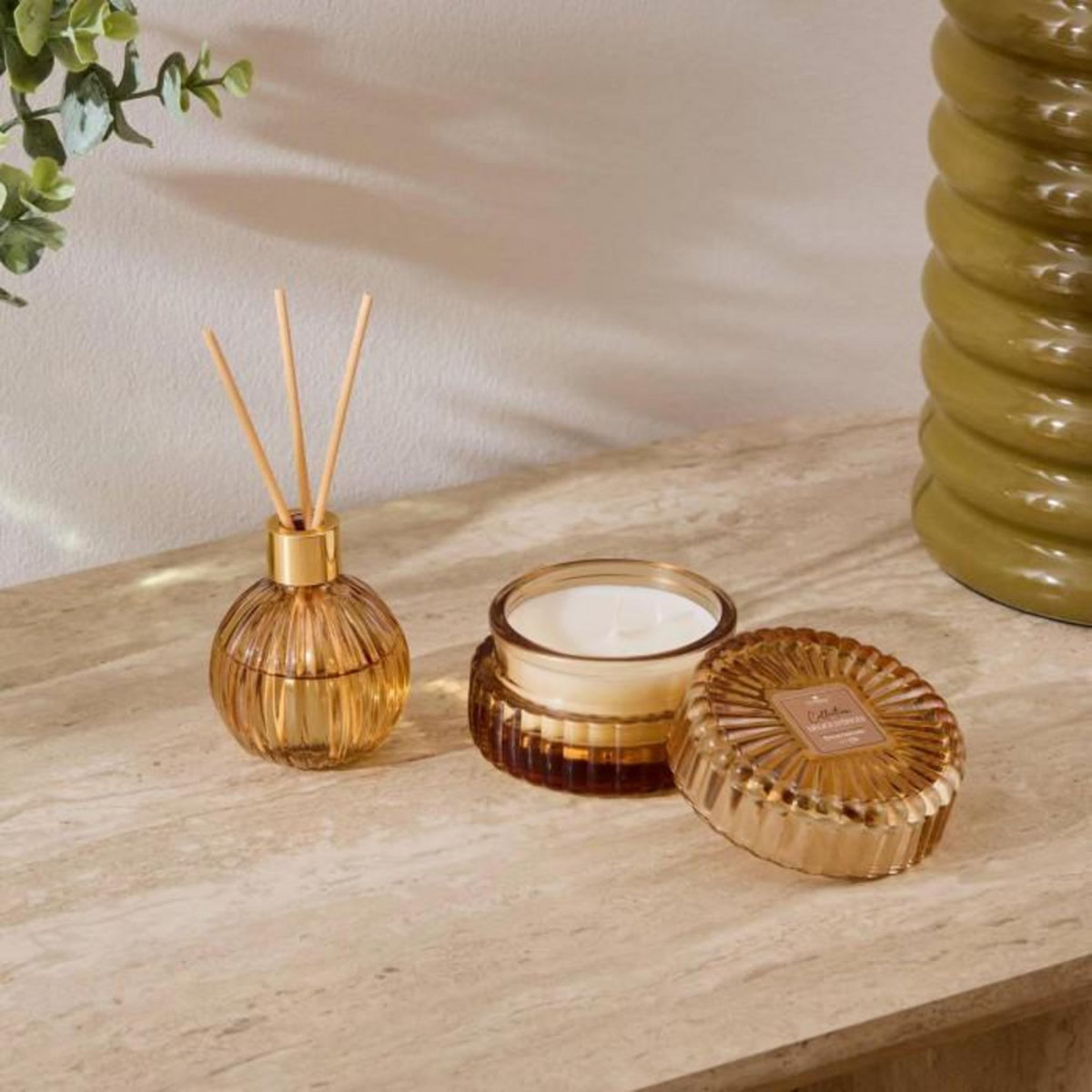 ATMOSPHERA Coffret Senteur 2 Pièces  Albie  8cm Délice d'Épices